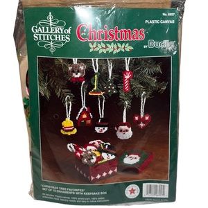 Bucilla Gallery of Stitches Christmas Tree Favorites Keepsake Ornaments No. 6957